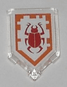 Tile, Modified 2 x 3 Pentagonal with Nexo Power Shield Pattern - Beetle Bomb