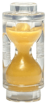 Minifigure, Utensil Hourglass with Molded Pearl Gold Sand Pattern