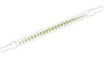 Hose, Flexible Ribbed with 8mm Ends 10L / 8.0cm with Lime Center Pattern