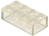 Brick 2 x 4 without Cross Supports