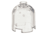 Brick, Round 2 x 2 x 1 2/3 Dome Top with White Snow Spots Pattern
