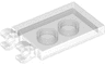 Tile, Modified 2 x 3 with 2 Open O Clips