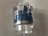 Brick, Round 1 x 1 with Medium Blue and Gold Kandor Skyline Pattern