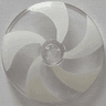 Dish 4 x 4 Inverted (Radar) with Open Stud with White Swirl Pattern