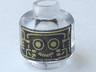 Minifigure, Head Alien Robot with Gold Eyes and Circuitry Pattern