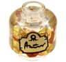 Minifigure, Head without Face with Copper, Gold, and Dark Orange Leaves, Tan Label with Script Writing Pattern