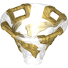 Tornado of Spinjitzu with Bar Handles on Top Edge with Molded Pearl Gold Spiral Pattern