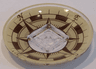 Dish 6 x 6 Inverted (Radar) - Solid Studs with Vintage Compass Rose Pattern
