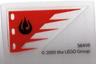 Plastic Flag with Avatar Fire Nation Red Pattern, Sheet of 1