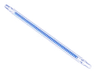 Hose, Flexible Ribbed with 8mm Ends 19L / 15.2cm with Molded Blue Center Pattern