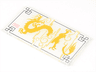 Glass for Window 1 x 4 x 6 with Dragon Pattern