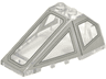 Windscreen 6 x 4 x 2 Canopy with 2 Studs with Light Bluish Gray and Dark Bluish Gray Cockpit Window Frames Pattern