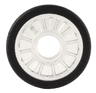 Wheel Wheelchair with Technic Pin Hole with Molded Black Hard Rubber Tire Pattern