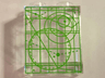 Panel 1 x 2 x 2 with Side Supports - Hollow Studs with Screen with Green Space Coordinates Pattern