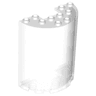 Cylinder Half 3 x 6 x 6 with 1 x 2 Cutout