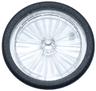 Wheel Bicycle with Molded Black Hard Rubber Tire Pattern