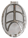 Windscreen 8 x 6 x 2 1/3 Bubble Canopy with Bar Handle with Silver Frame Pattern, 6 Sections