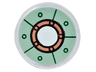 Tile, Round 1 x 1 with Sand Green Iron Man Chest Reactor Pattern