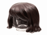 Minifigure, Hair Female Shoulder Length, Wavy with Bangs