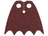 Minifigure Cape Cloth with Top Holes and Scalloped 5 Points Bottom (Batman), Long, Circle Neck Cut - Spongy Stretchable Fabric