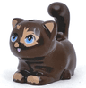 Cat, Friends Style, Large, Sitting with Nougat Markings, Medium Blue Eyes, and Bright Pink Tongue Pattern (Pixel)