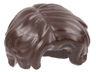 Minifigure, Hair Short Wavy, Parted on Right