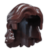 Minifigure, Hair Mid-Length Wavy with Center Part and Sidelocks