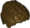Minifigure, Hair Male, Coiled with Smooth Sides