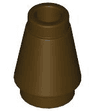 Cone 1 x 1 with Top Groove