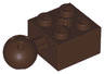 Technic, Brick Modified 2 x 2 with Ball Joint and Axle Hole with 6 Holes in Ball