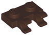 Plate, Modified 1 x 2 with 2 Open O Clips (Horizontal Grip)
