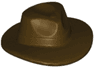 Minifigure, Headgear Hat, Wide Brim Outback Style (Fedora)