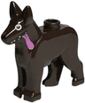 Dog, Alsatian / German Shepherd with White Eyes, Black Nose and Dark Pink Tongue Pattern (Dante)