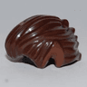 Minifigure, Hair Swept Back with Pointed Reddish Brown Ears Pattern