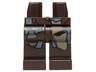 Hips and Legs with SW Dark Bluish Gray Robe with Spirals, Straps with Bottle and Dark Tan Pouch Pattern