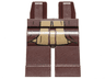 Hips and Legs with Dark Tan Jedi Robe Pattern