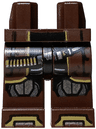 Hips and Legs with Dual Holsters, Black Coattails, Silver and Pearl Dark Gray Knee Pads, Dark Tan Ammunition Belt and Toes Pattern