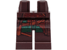 Hips and Legs with Coattails, Dark Green Shirttails, Dark Red Sash, and Reddish Brown Straps Pattern