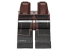 Hips and Black Legs with SW Jedi Robe with Dark Brown Border of Coattails Pattern