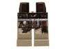 Hips and Dark Tan Legs with Pouch and Sash and Dirt on Knees Pattern
