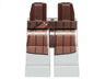 Hips and Light Bluish Gray Legs with 2 Silver Dots, Reddish Brown Coattails and Holster Pattern