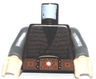 Torso Hassansin Leader (Zolm), Vest with Black V-Neck and Woolen Pattern with Wide Belt / Dark Bluish Gray Arms / Light Nougat Hands