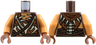 Torso LotR Armor Crude with Bones, Spikes and Dark Brown Straps Pattern (Gundabad Orc) / Medium Nougat Arms / Reddish Brown Hands