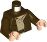 Torso Hooded Coat, Tan Shirt, Belt with Silver Buckle, Light Nougat Neck Pattern (SW Obi-Wan) / Dark Brown Arms / Light Nougat Hands