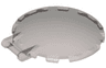 Dish 6 x 6 Inverted with Bar Handle
