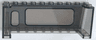 Windscreen 3 x 10 x 3 with Large Window Left, Small Window Right Pattern