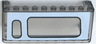 Windscreen 3 x 10 x 3 with Large Window Right, Small Window Left Pattern