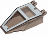 Windscreen 7 x 4 x 1 2/3 with Locking Dual 2 Fingers with Light Bluish Gray SW Snowspeeder Pattern