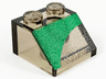 Slope 45 2 x 2 with Green Inverse Curve Pattern Model Right Side
