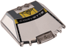 Windscreen 6 x 6 x 1 1/3 Straight Sides with Silver 'CORVETTE' and Logo Pattern